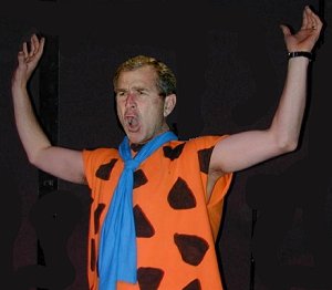 george-bush-as-fred-flintstone-49 george-bush-as-fred-flintstone-49
