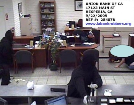 Bank robbery, High Desert Bank robbery, High Desert