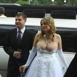 Russian bride's revealing wedding dress is web sensation Russian bride's revealing wedding dress is web sensation