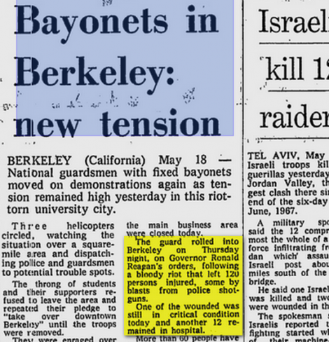 reagan 1969 bayonets berkeley4 reagan 1969 bayonets berkeley4