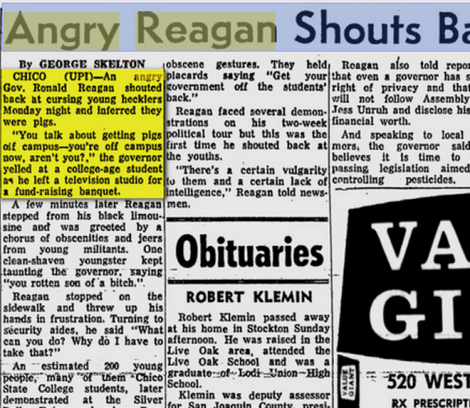reagan 1970 angry calls students pigs3 reagan 1970 angry calls students pigs3