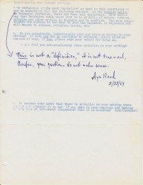 Ayn Rand Symbolism