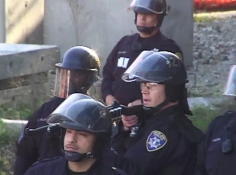 Rubber bullet snipers...