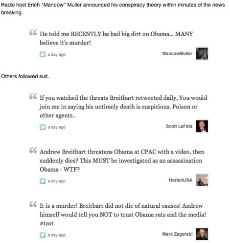 who bagged breitbart...white house