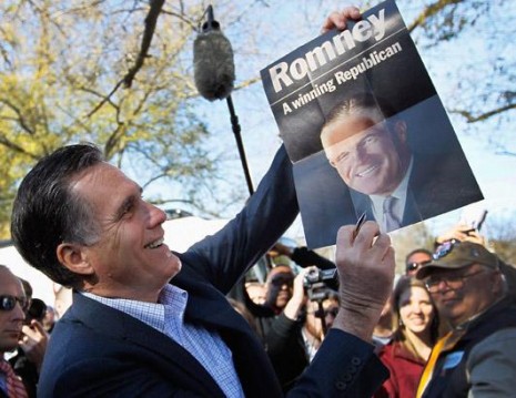 romney with dad pres poster